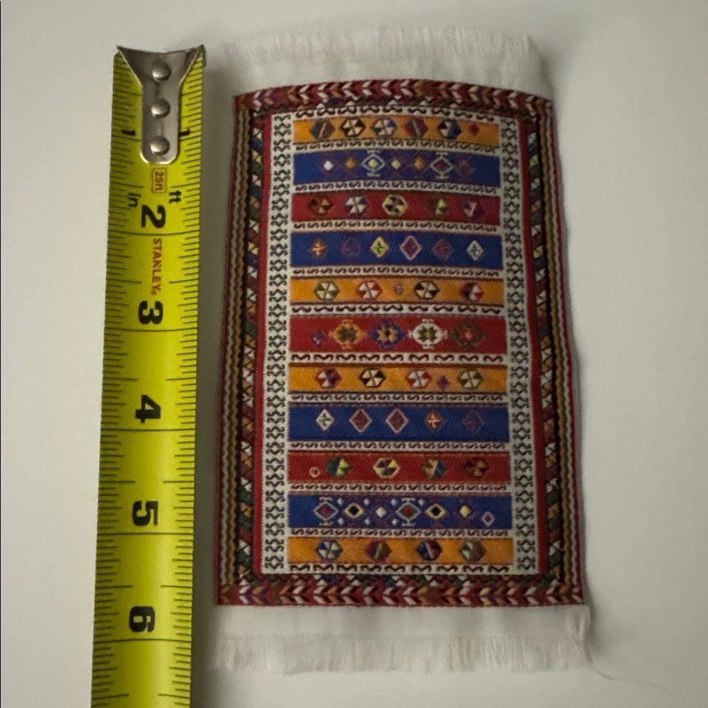 Miniature Rug Woven Rug / Carpet - Picture 6 of 7